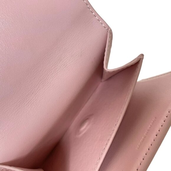 CELINE Small flap wallet Triomphe - Light Pink Shiny Calfskin 554-071125 - Picture 8 of 9